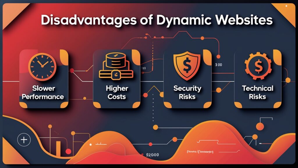 Disadvantages of Dynamic Websites