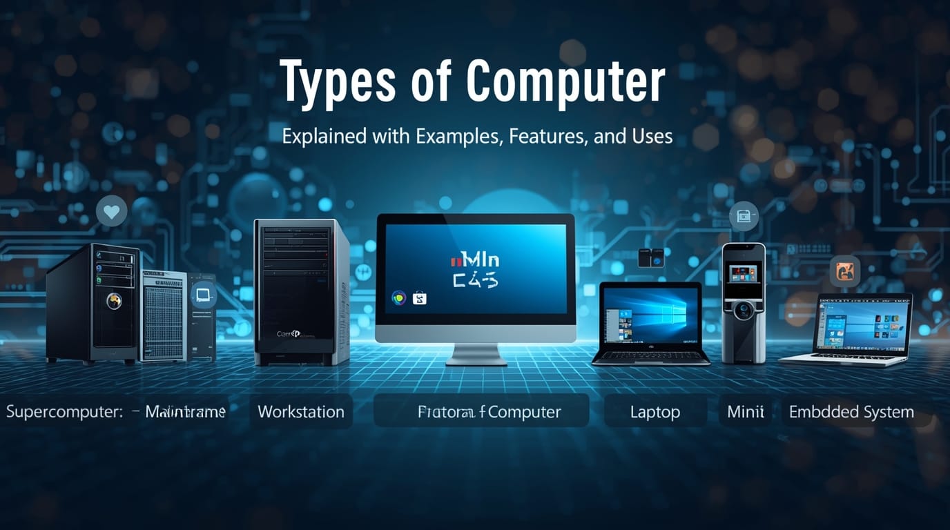 Types of Computer – Explained with Examples, Features, and Uses