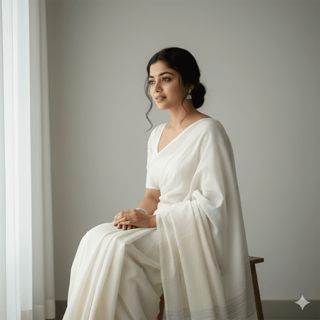 Gemini AI Saree Aesthetic Prompts – Beautiful Soft-Light Indian Portrait Copy Paste