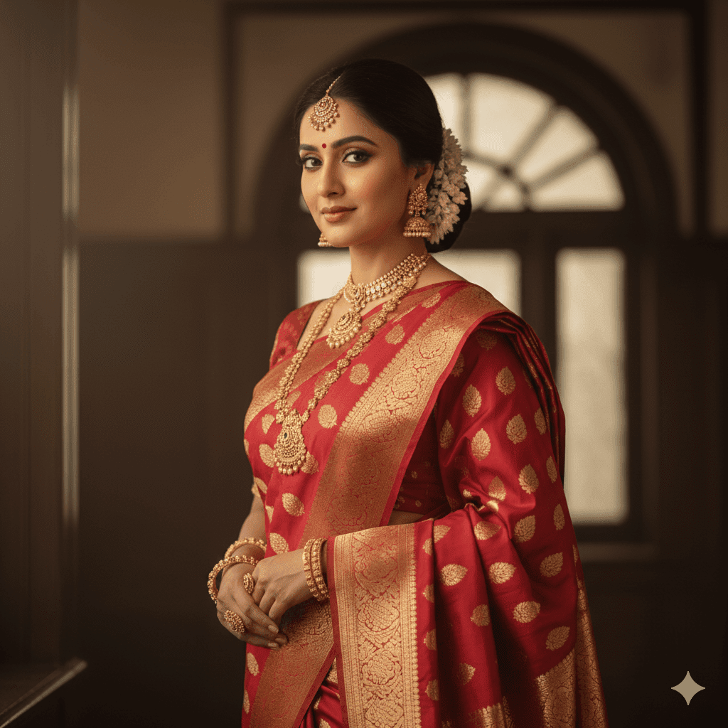 Gemini AI Traditional Saree Look Prompts – Elegant Indian Portrait Copy Paste