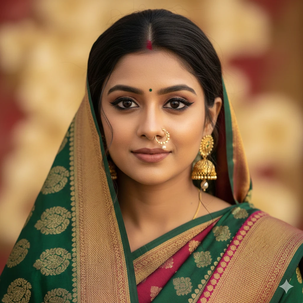 Gemini AI Photo Prompt Copy Paste South Indian Saree Look – Stunning Cultural Portraits