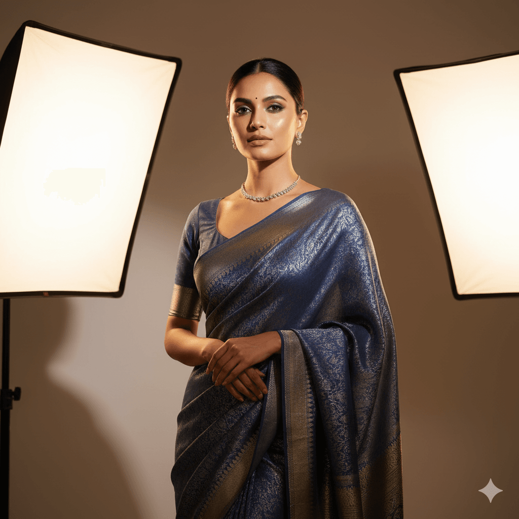 Gemini AI Saree Aesthetic Prompts – Beautiful Soft-Light Indian Portrait Copy Paste