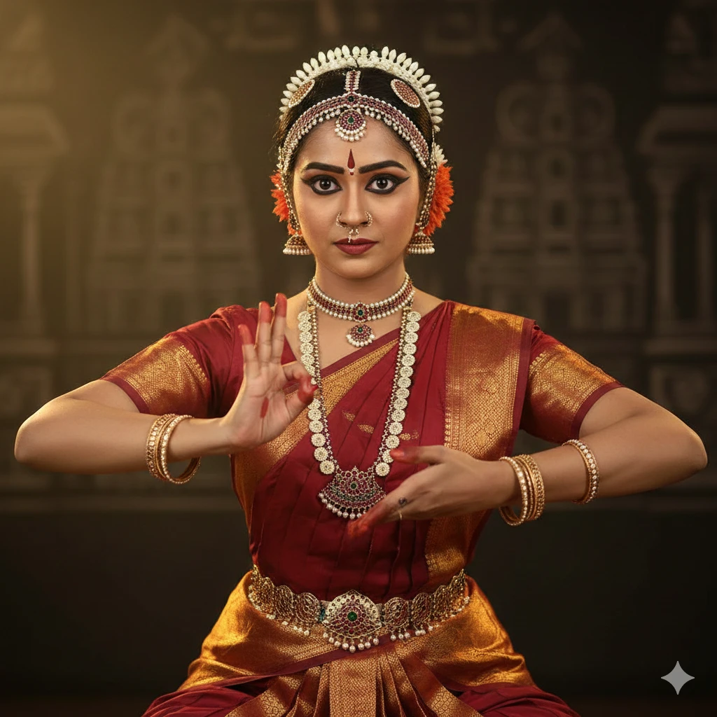 Gemini AI Photo Prompt Copy Paste South Indian Saree Look 