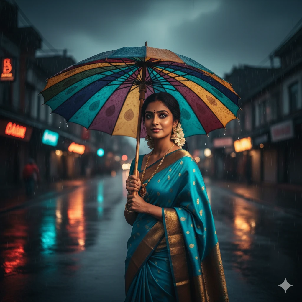 Gemini AI Photo Prompt Copy Paste South Indian Saree Look – Stunning Cultural Portraits
