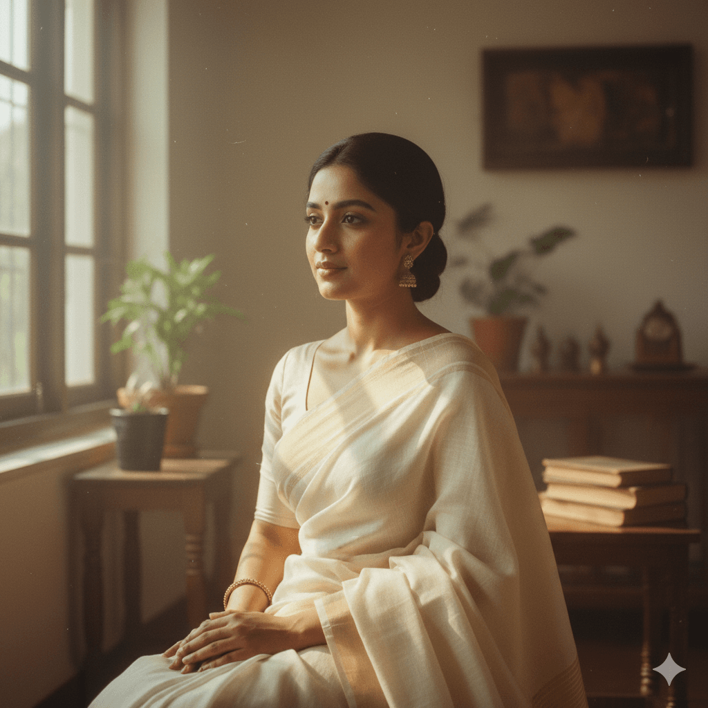 Gemini AI Photo Prompts for Saree Look – Beautiful Royal Indian Woman Portraits