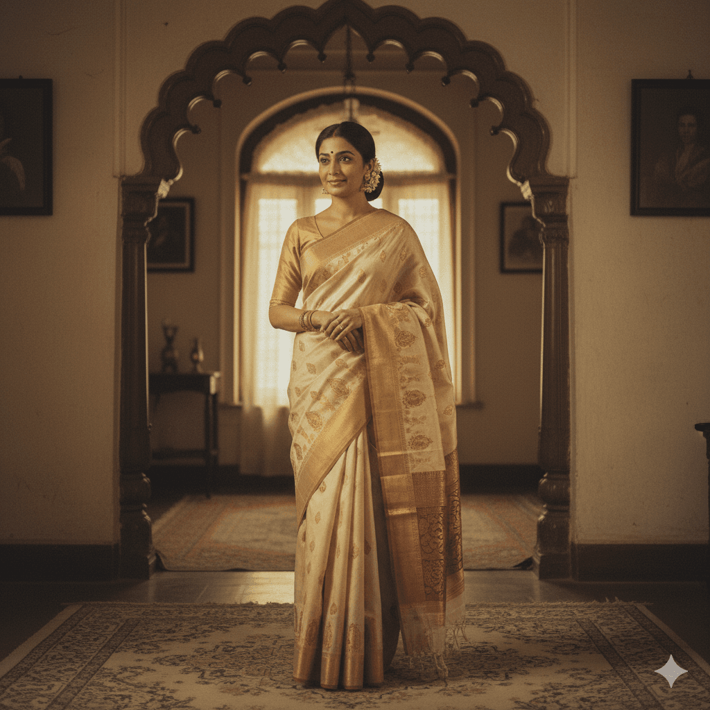 Gemini AI Saree Aesthetic Prompts – Beautiful Soft-Light Indian Portrait Copy Paste