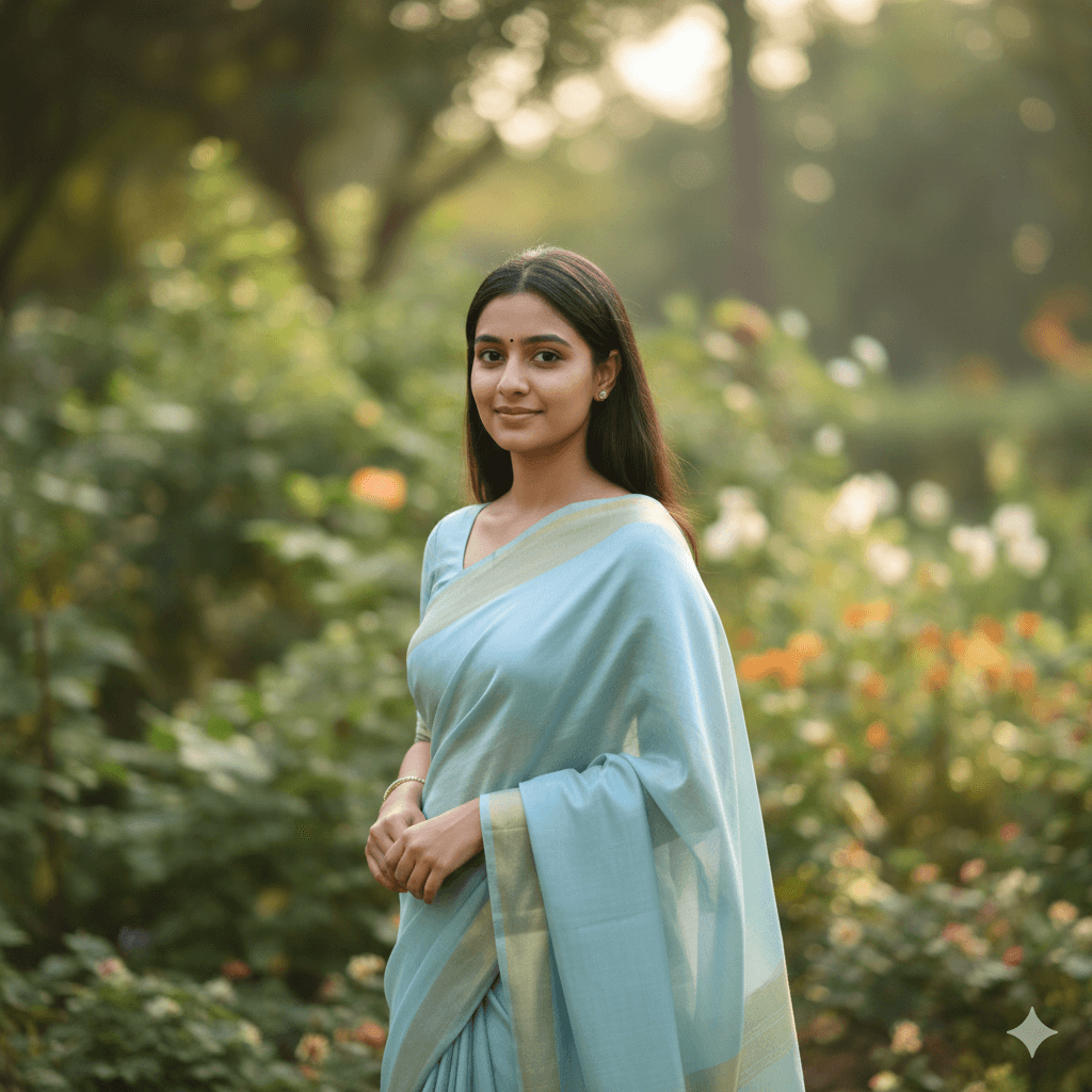 Gemini AI Saree Aesthetic Prompts – Beautiful Soft-Light Indian Portrait Copy Paste