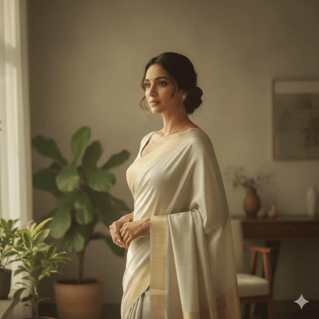 Gemini AI Saree Aesthetic Prompts – Beautiful Soft-Light Indian Portrait Copy Paste