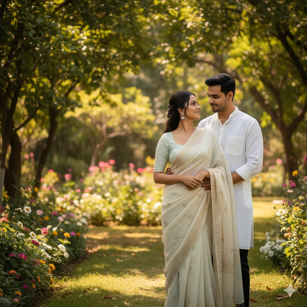Indian Couple AI Photo Prompts Stylish 2026