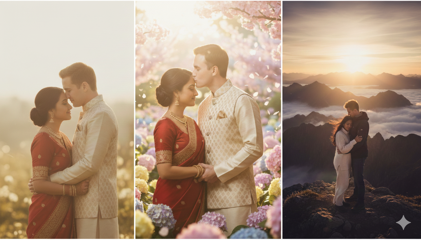 Gemini AI Couple Photo Prompts Copy-Paste – Viral HD Love Images (2025)