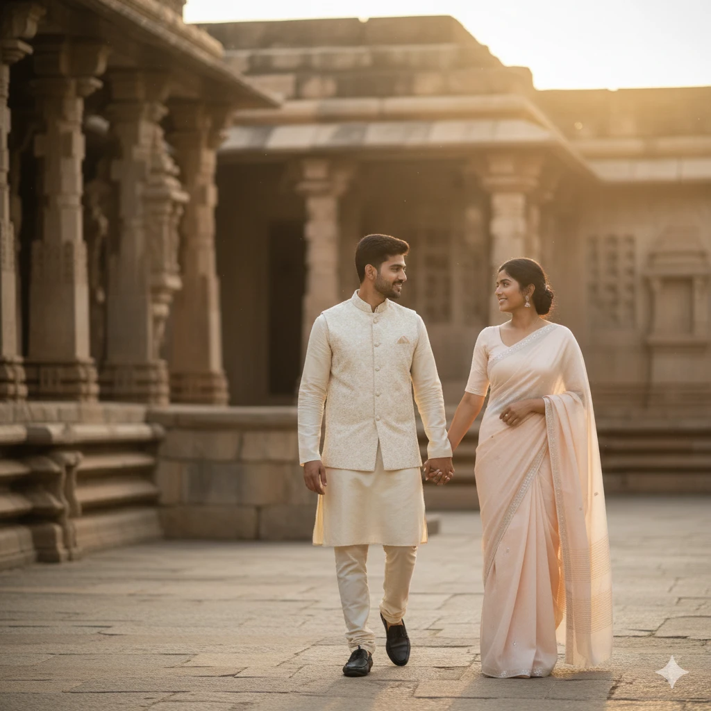 Indian Couple AI Photo Prompts Stylish 2026