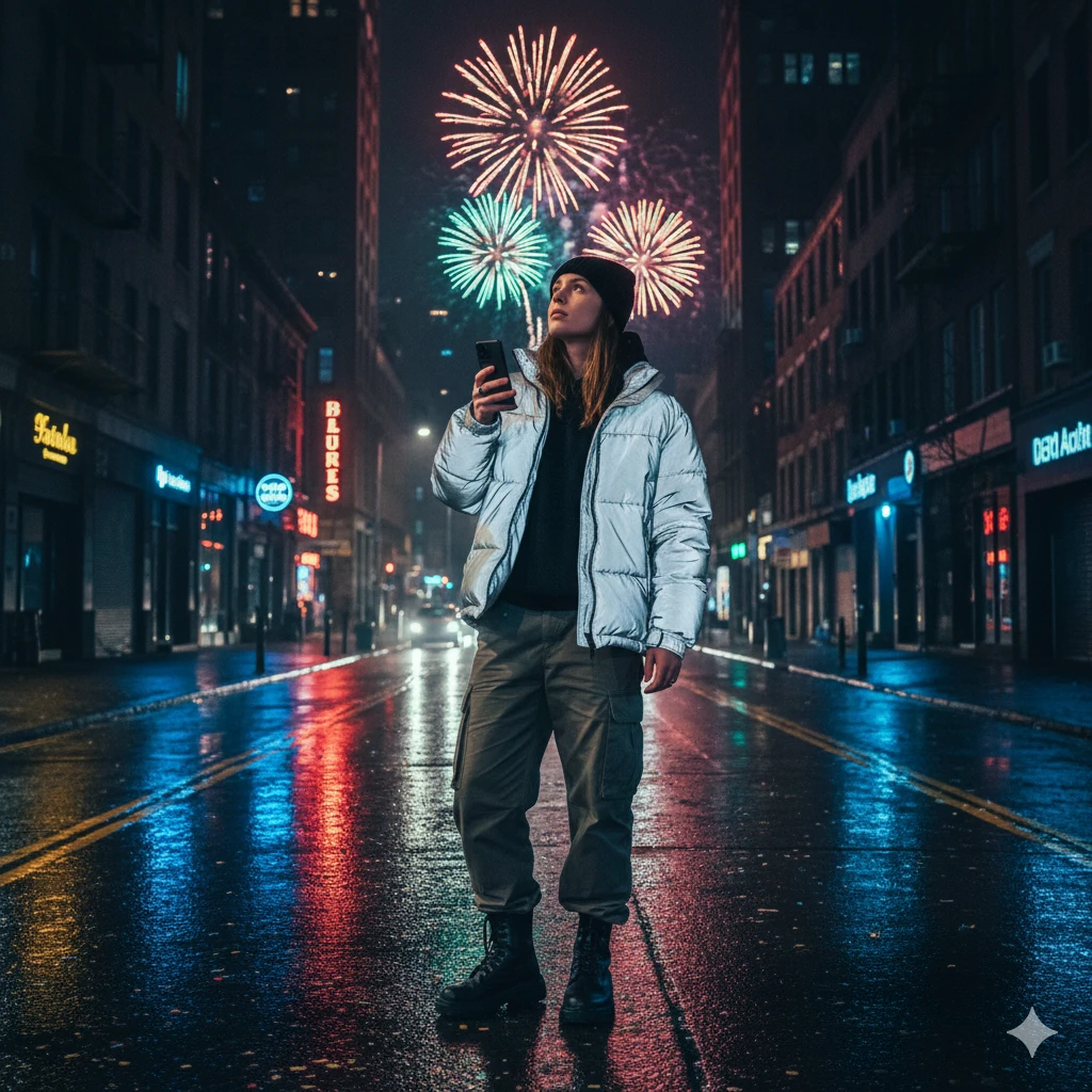 Google Gemini AI Photo New Year Night Prompt Copy Paste