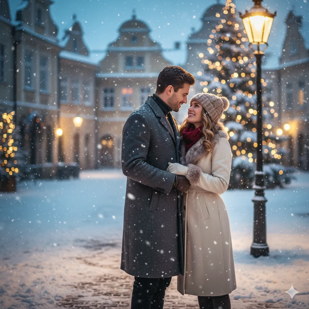 Gemini AI Couple Photo Prompt Romantic Boy Girl