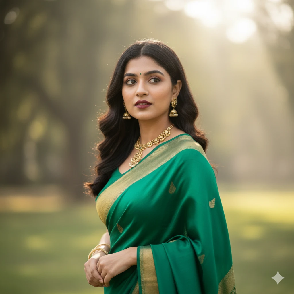 Gemini AI Photo Prompt Copy Paste Saree Look – Ultra-Realistic Indian Beauty Portraits