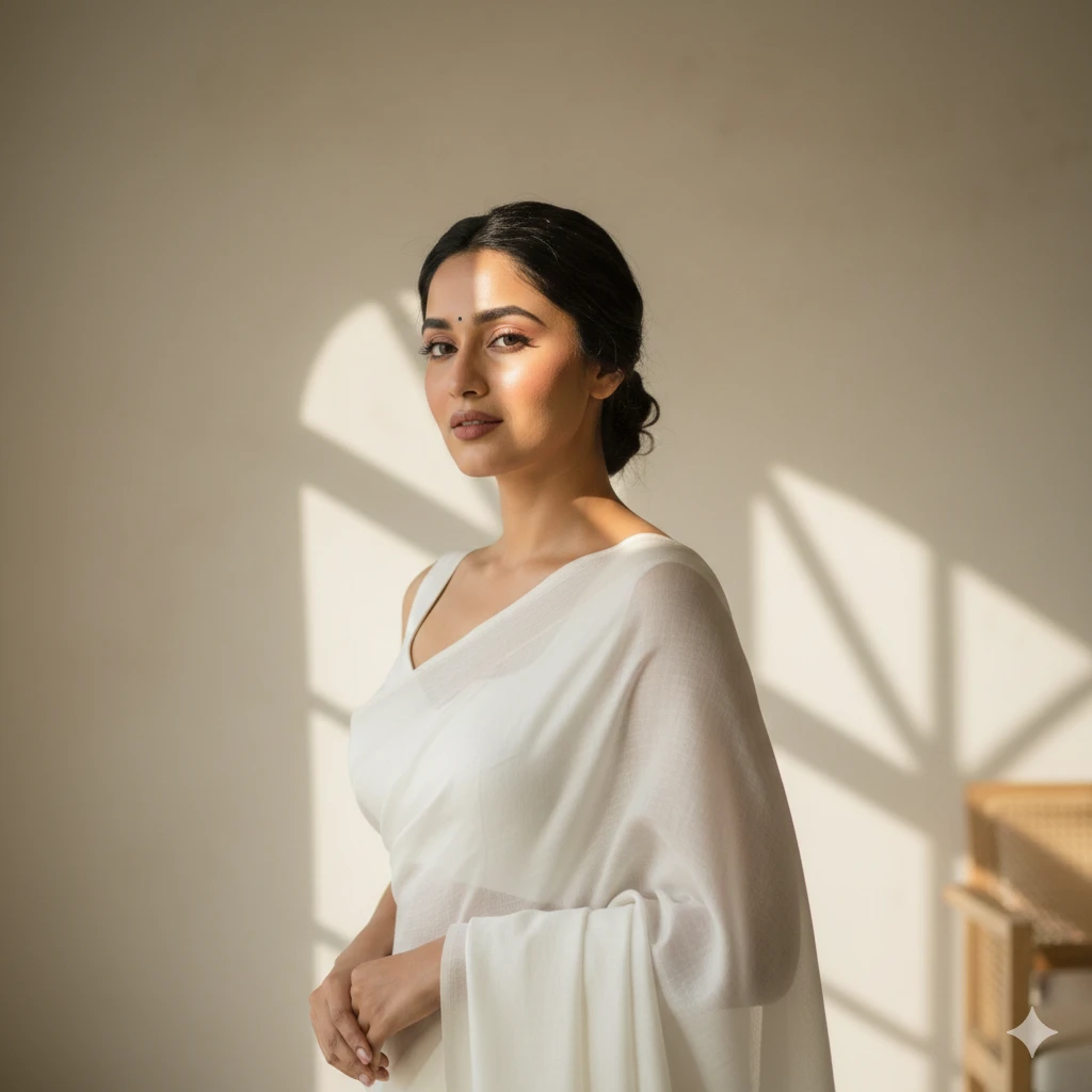 Gemini AI Saree Photo Prompt Copy Paste – Elegant Traditional Indian Girl Portraits