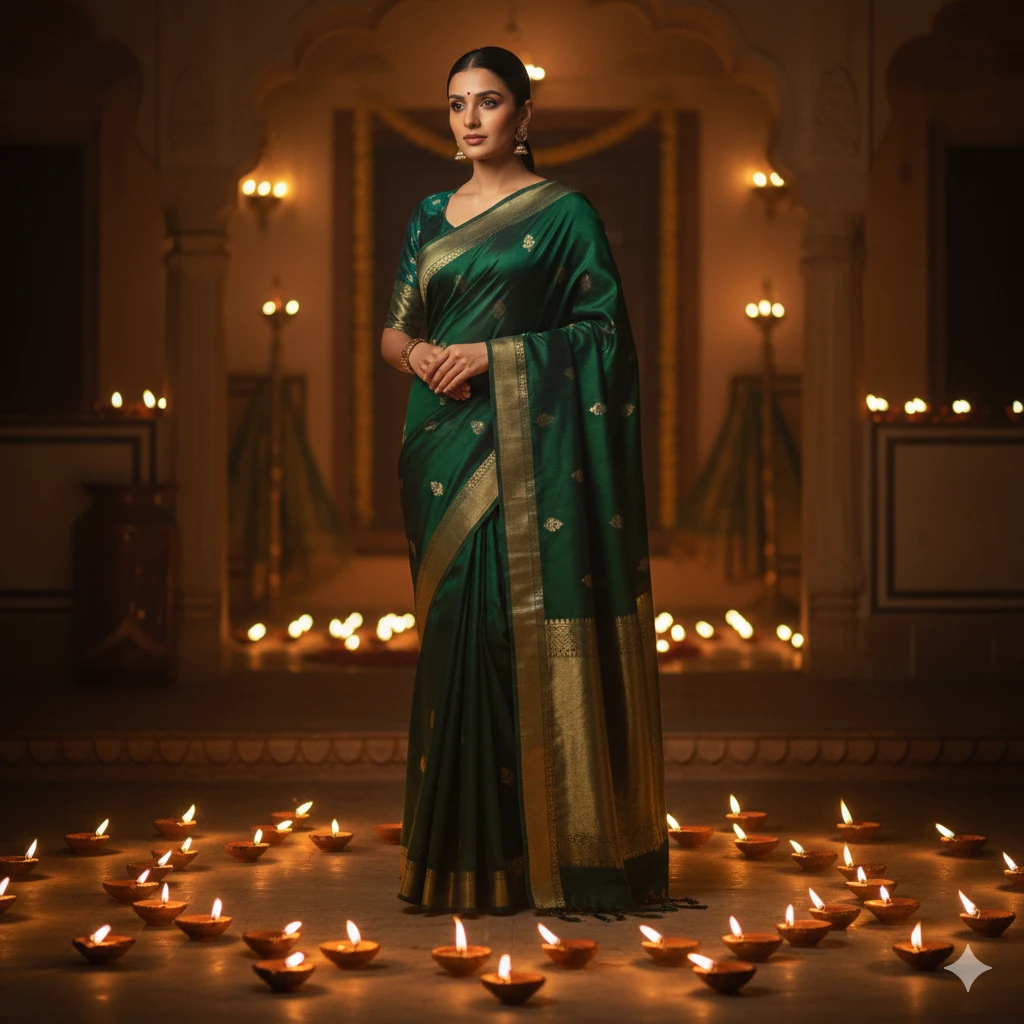 Prompt for Gemini AI Girl in Saree Aesthetic Indian Girl Photo Prompt Copy Paste