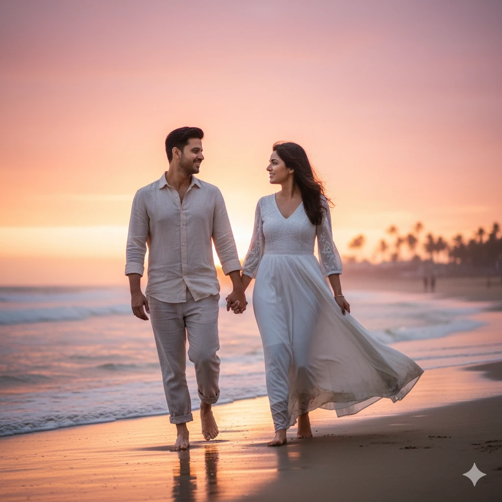 Crazy Gemini AI Romantic Couple Prompts for Indian