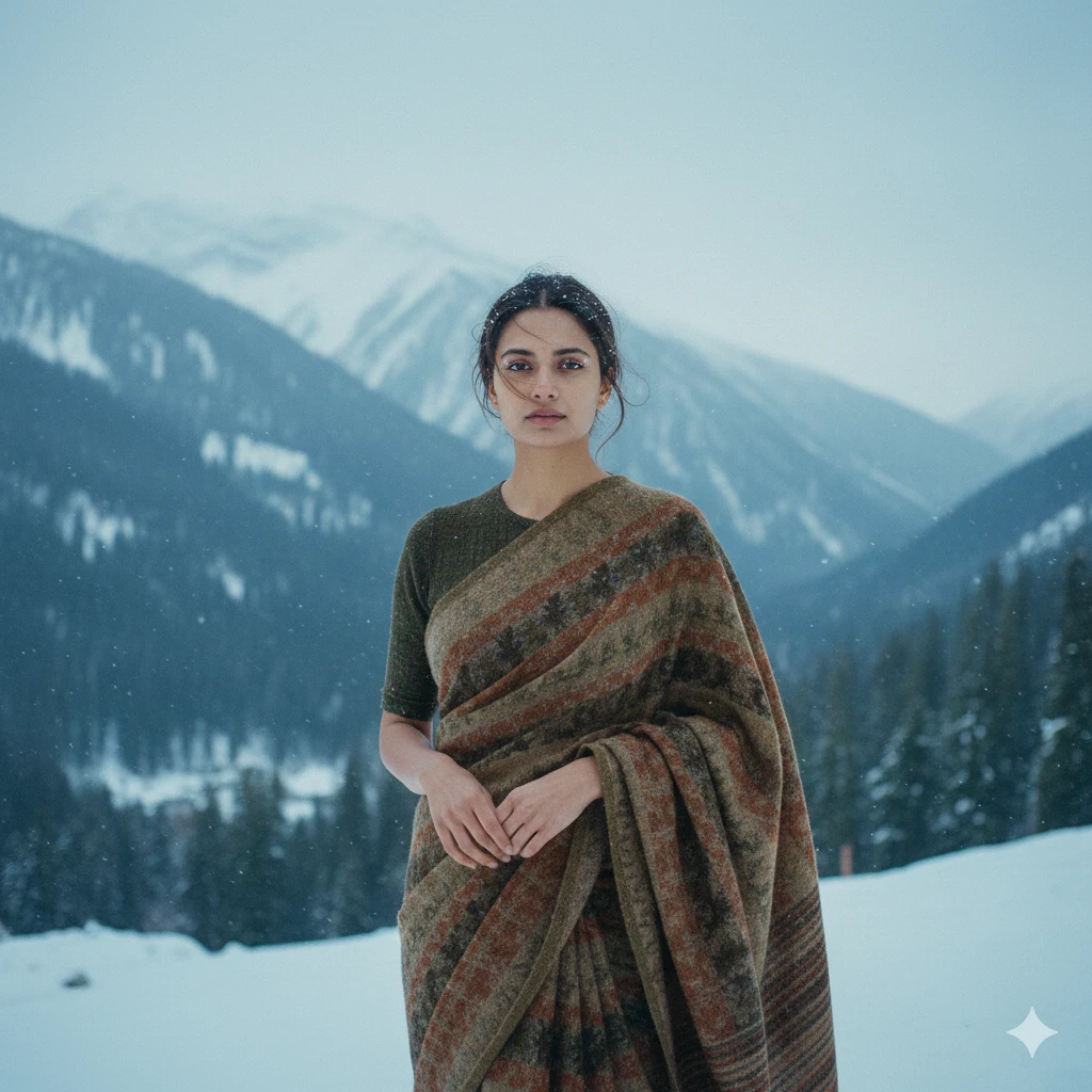 Gemini AI Portrait Prompts Copy Paste Saree Look – Trending Indian Aesthetic Photos