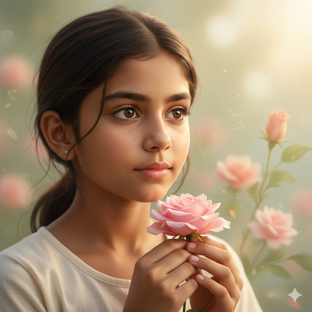 Gemini AI Girl Photo Prompt FREE Copy Paste – Trending Girl with Rose Aesthetic Style