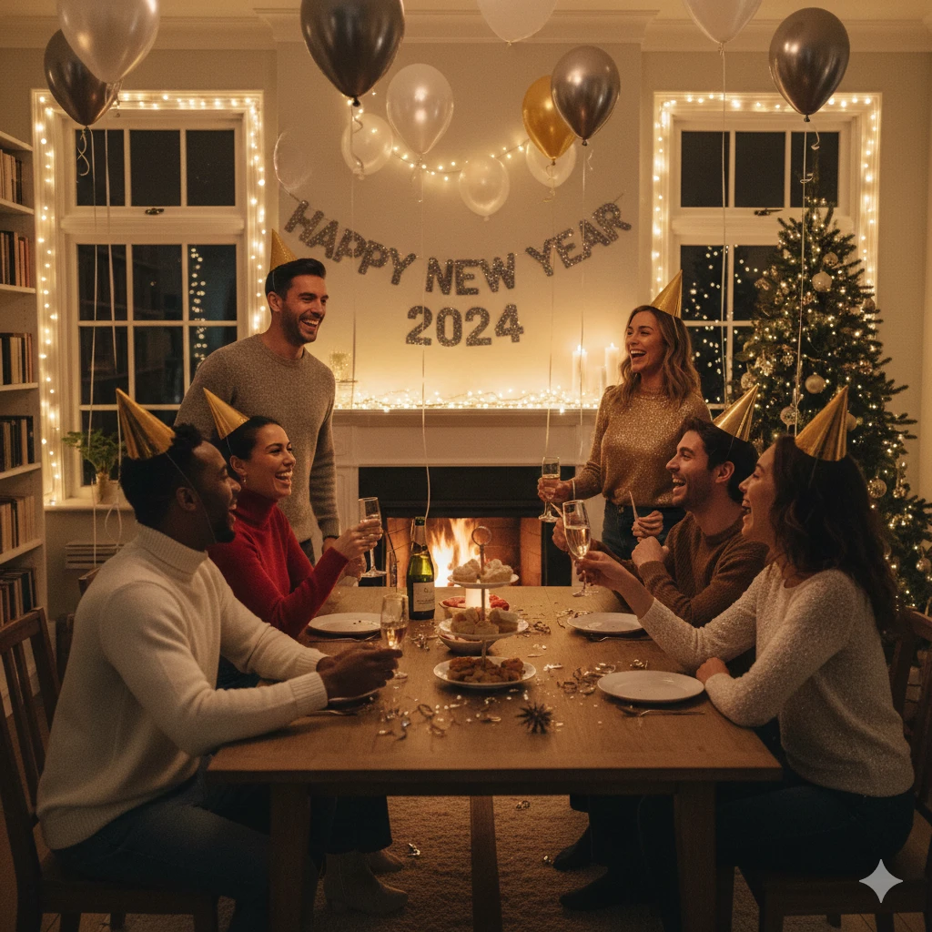 Google Gemini AI Photo Prompt Copy Paste for New Year Party