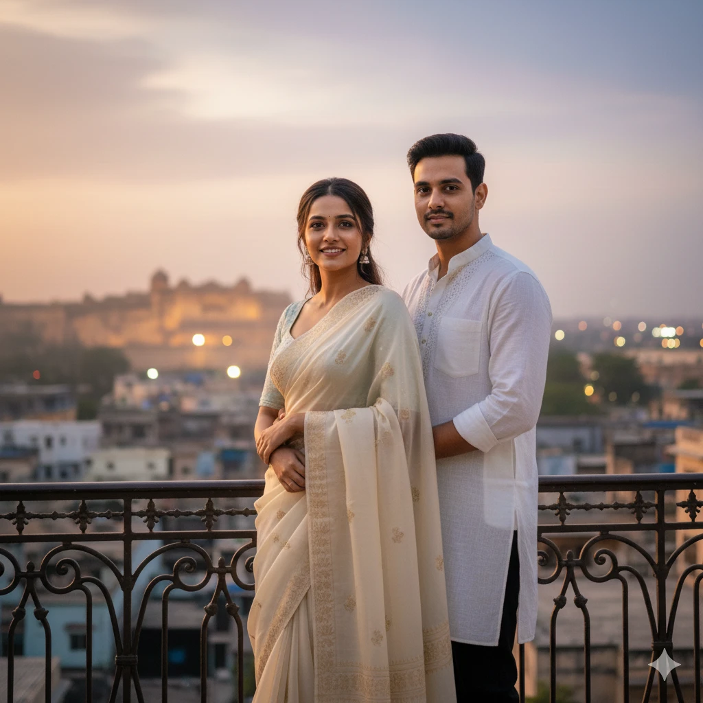 Indian Couple AI Photo Prompts Stylish 2026