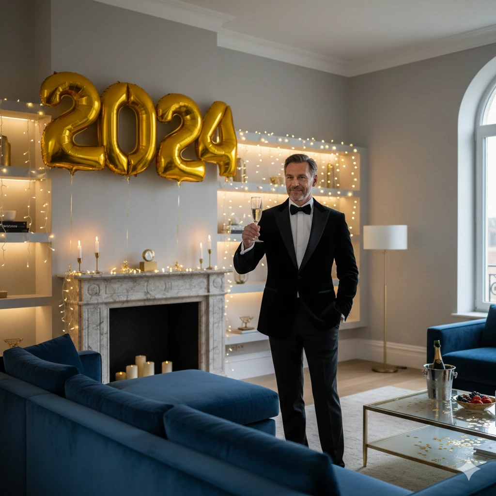 Google Gemini AI Photo New Year Night Prompt Copy Paste