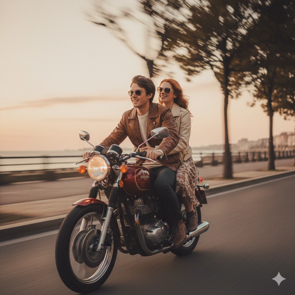 4K Ultra Trending Couple AI Prompts for Gemini AI Free Romantic Retro Aesthetic Boy and Girl Photo