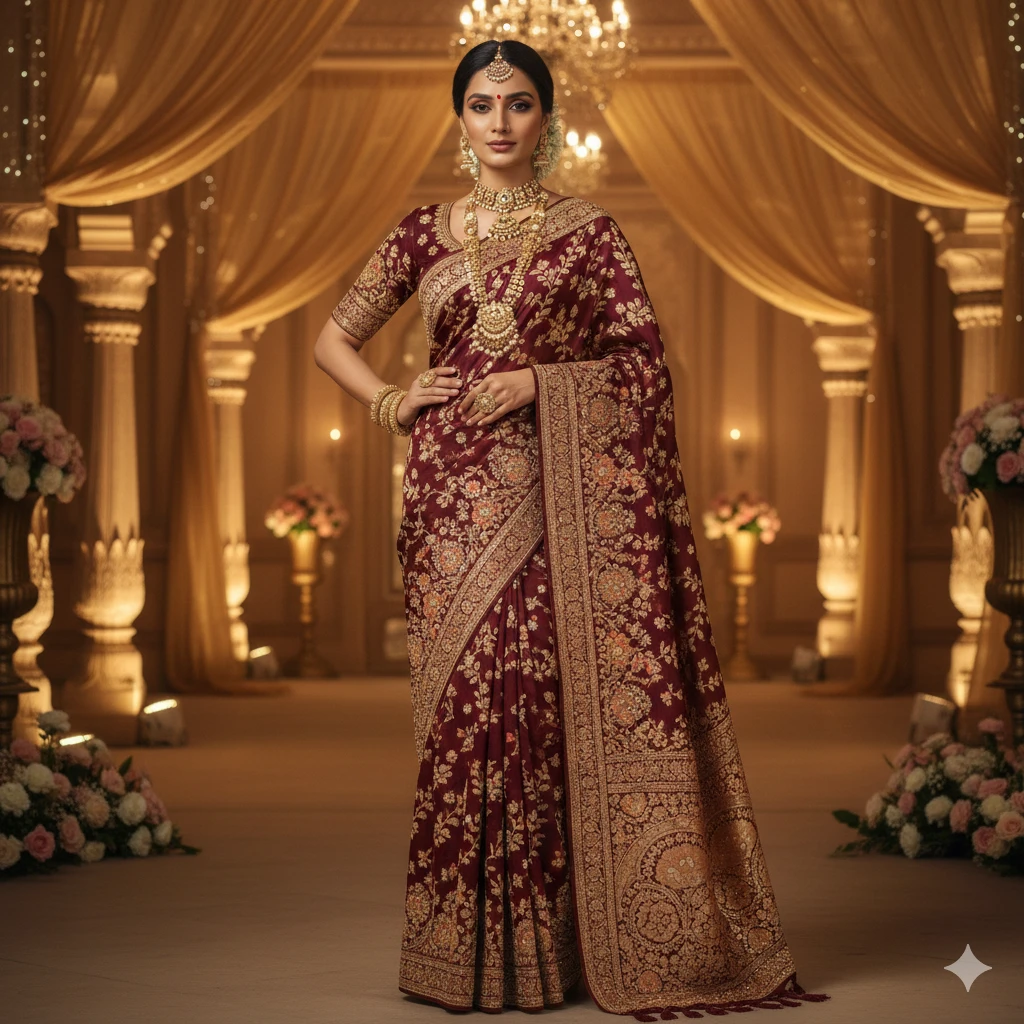 Prompt for Gemini AI Girl in Saree Aesthetic Indian Girl Photo Prompt Copy Paste