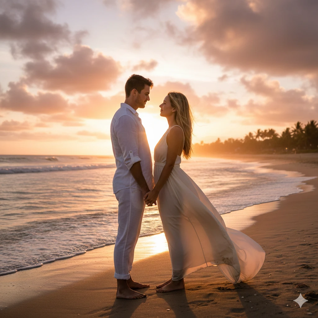 Gemini AI Couple Photo Prompt Romantic Boy Girl