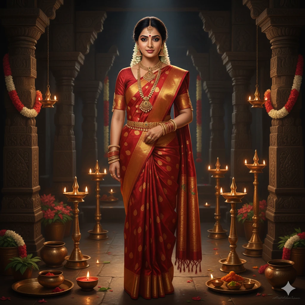 Gemini AI Portrait Prompts Copy Paste Saree Look – Trending Indian Aesthetic Photos