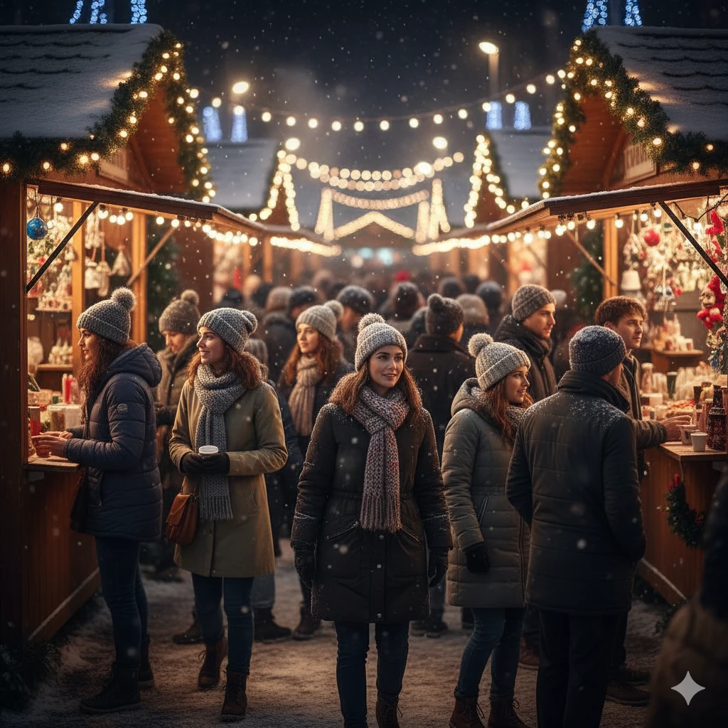 Google Gemini AI Photo Prompt Copy Paste for Christmas Night Vibes