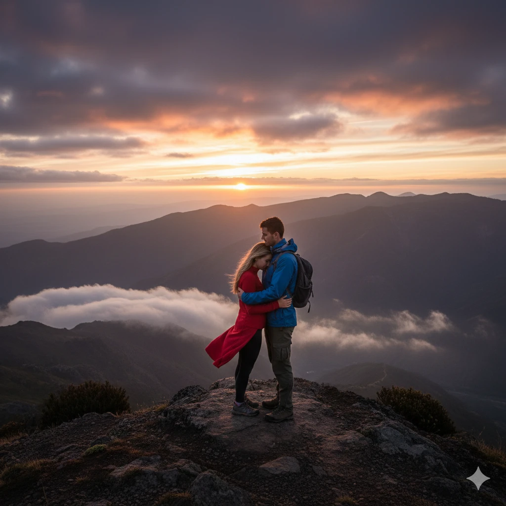 Gemini AI Couple Photo Prompt Romantic Boy Girl