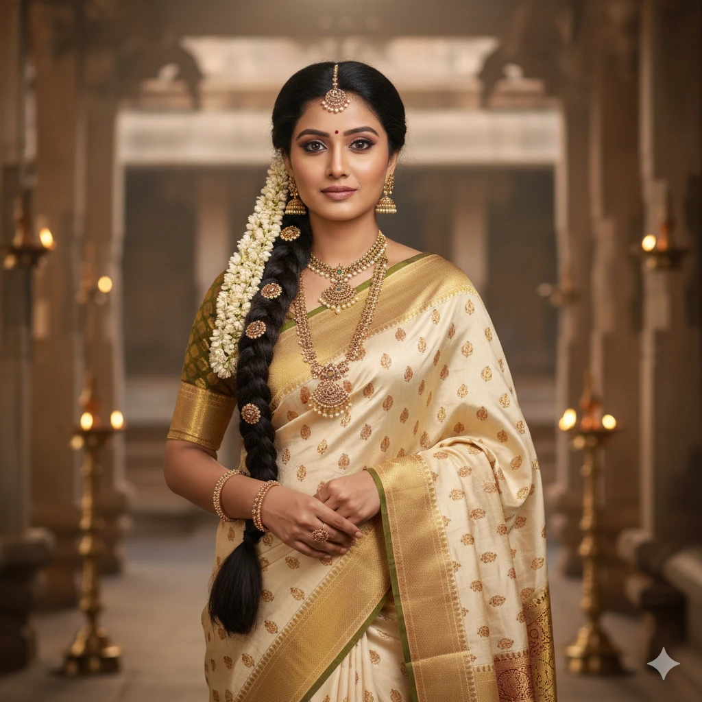 Gemini AI Photo Prompt Copy Paste Saree Look – Ultra-Realistic Indian Beauty Portraits