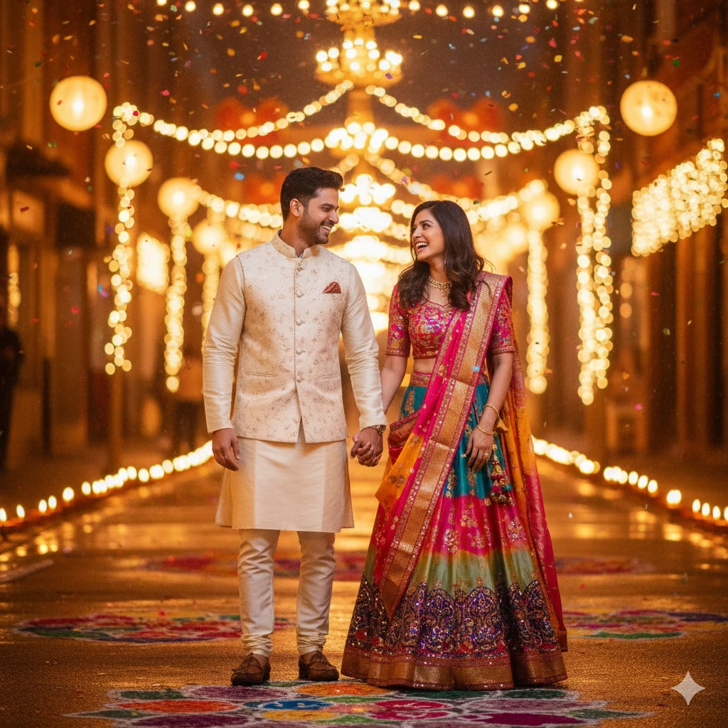 Crazy Gemini AI Romantic Couple Prompts for Indian