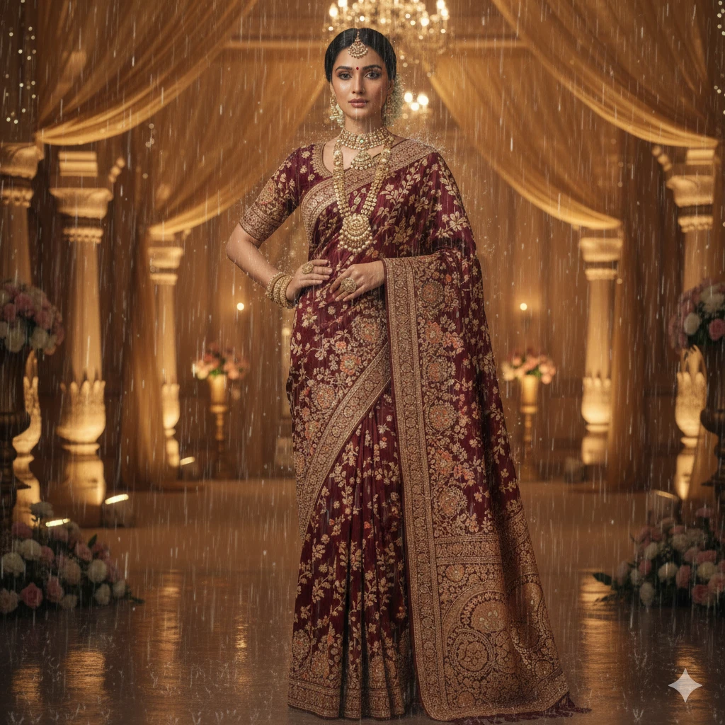 Prompt for Gemini AI Girl in Saree Aesthetic Indian Girl Photo Prompt Copy Paste