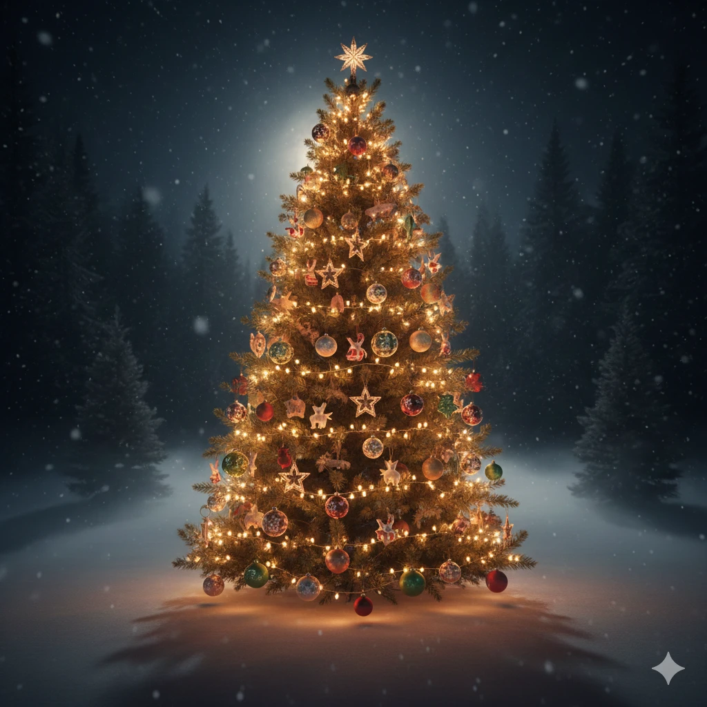 Google Gemini AI Photo Prompt Copy Paste for Christmas Night Vibes