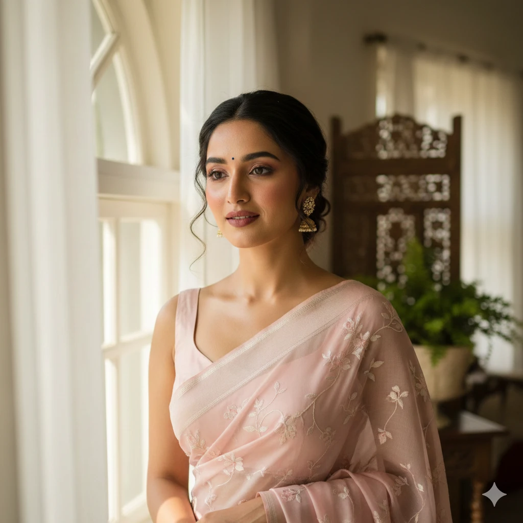 Gemini AI Saree Photo Prompt Copy Paste – Elegant Traditional Indian Girl Portraits