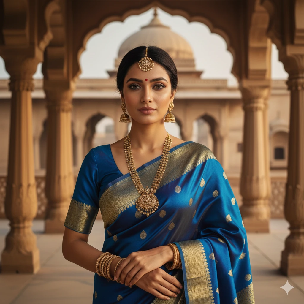 Prompt for Gemini AI Girl in Saree Aesthetic Indian Girl Photo Prompt Copy Paste