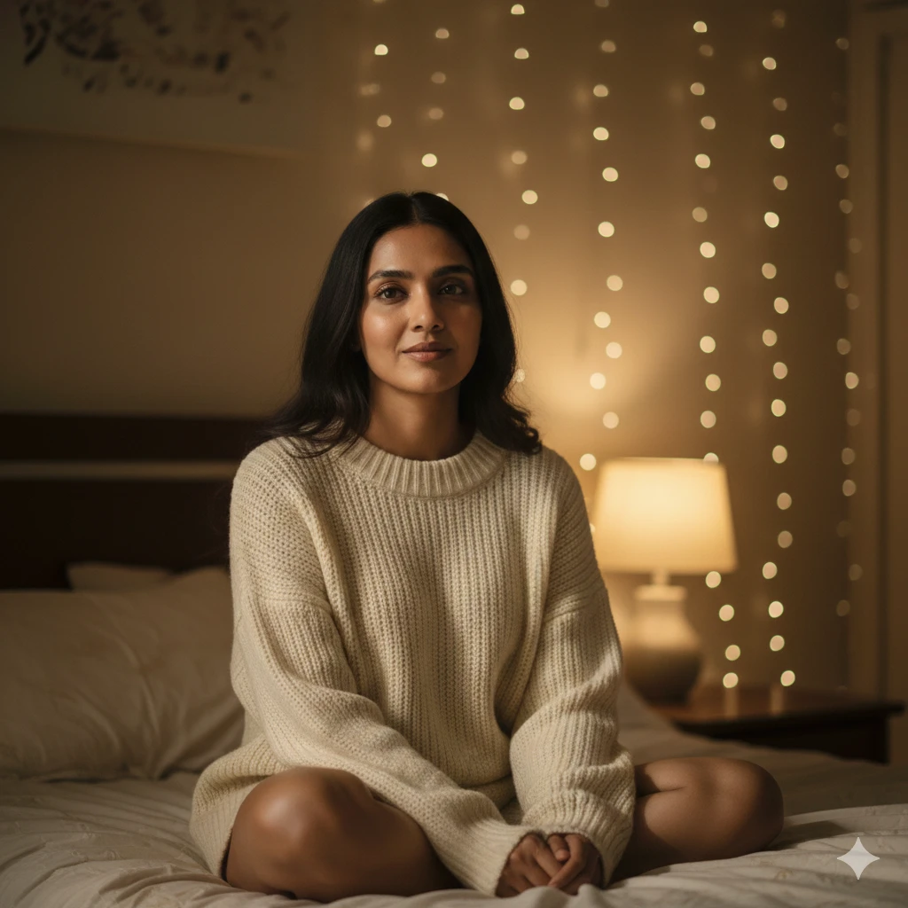 Gemini AI Indoor Aesthetic Photo Prompts for Indian Girls (Low Light & Cozy Look) 2026