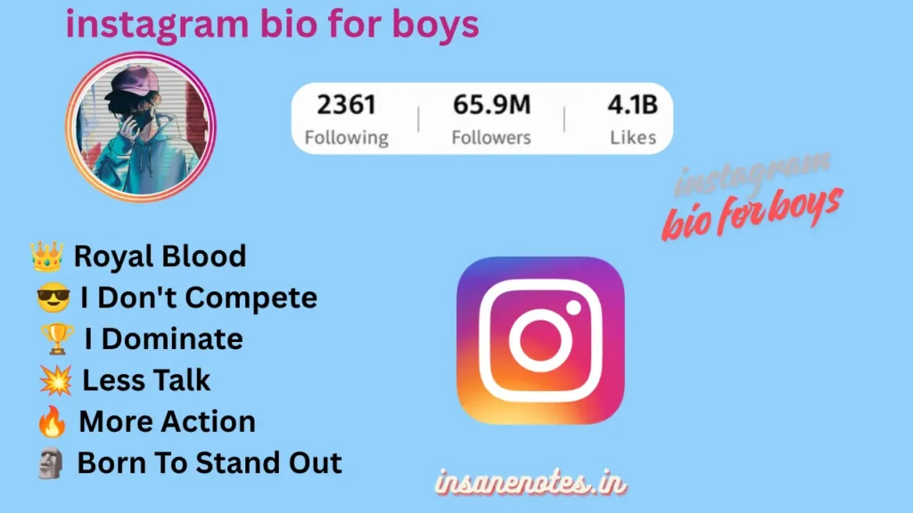 Viral Instagram Bio For Boys